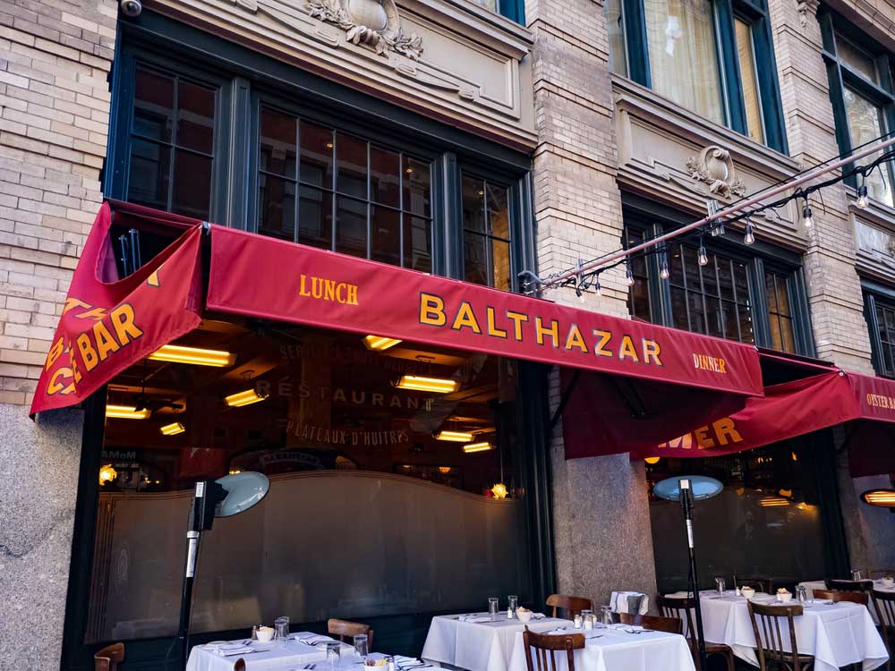 Balthazar restaurant best place for spotting celebrities