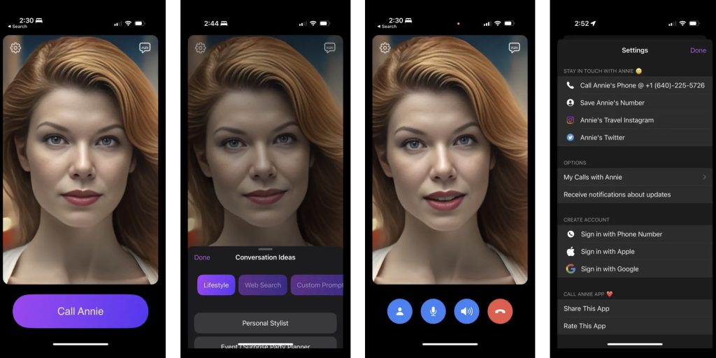 Call Annie screenshots