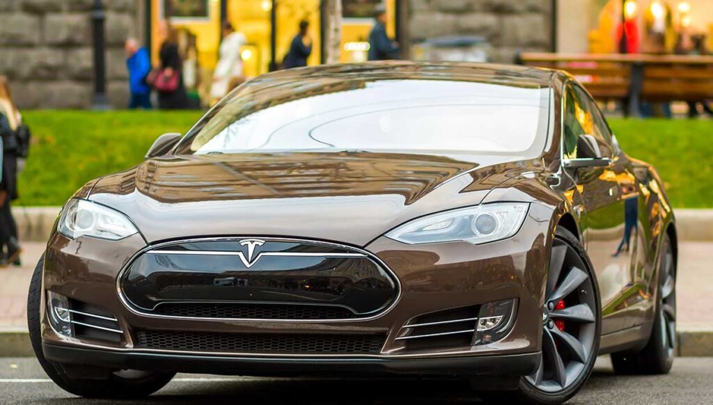 Tesla-electric-vehicle used as one of our top luxury rideshares