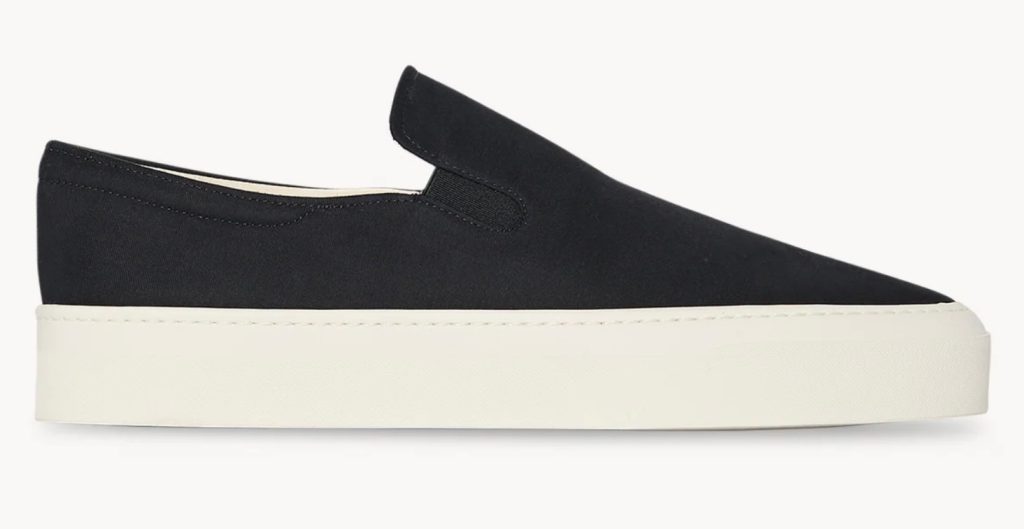 The-row-black-cotton-lazy-luxury-sneakers