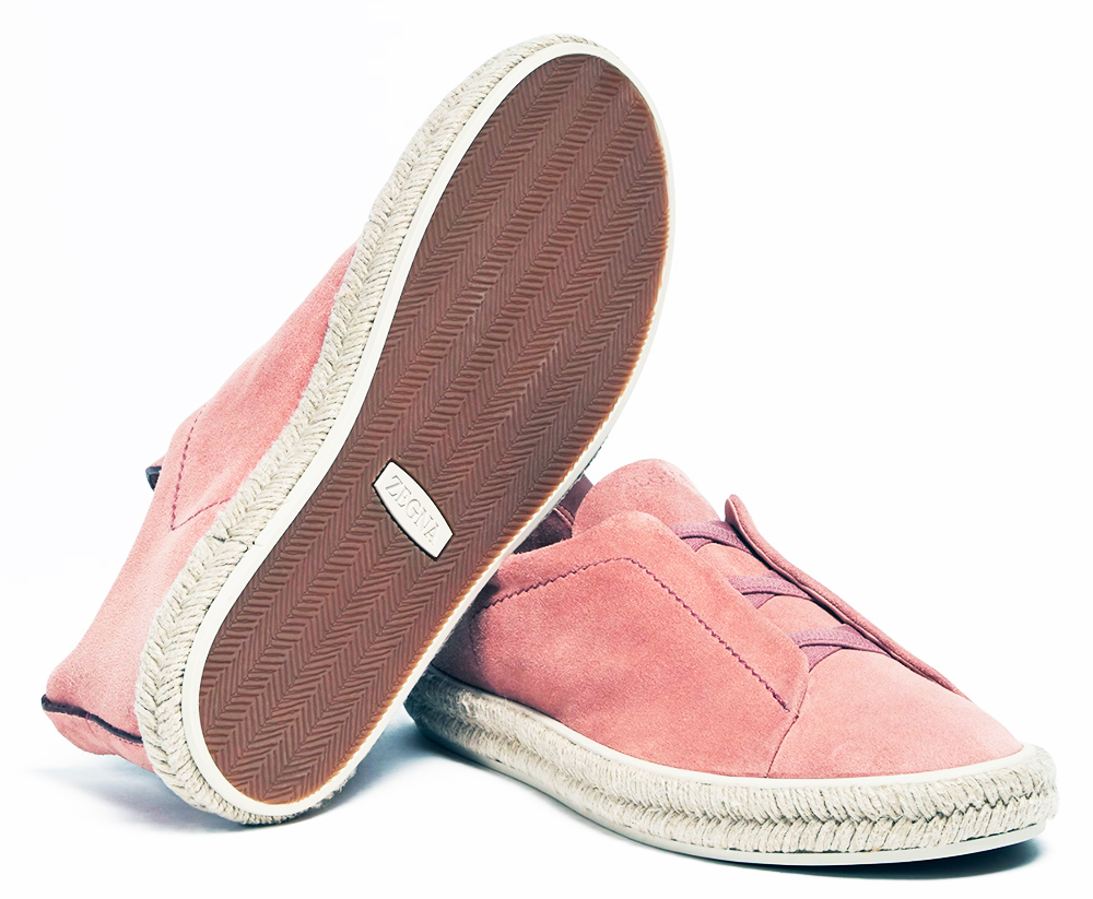 Zengra-dust-pink-Zegna-Triple-Stitch-Sneakers