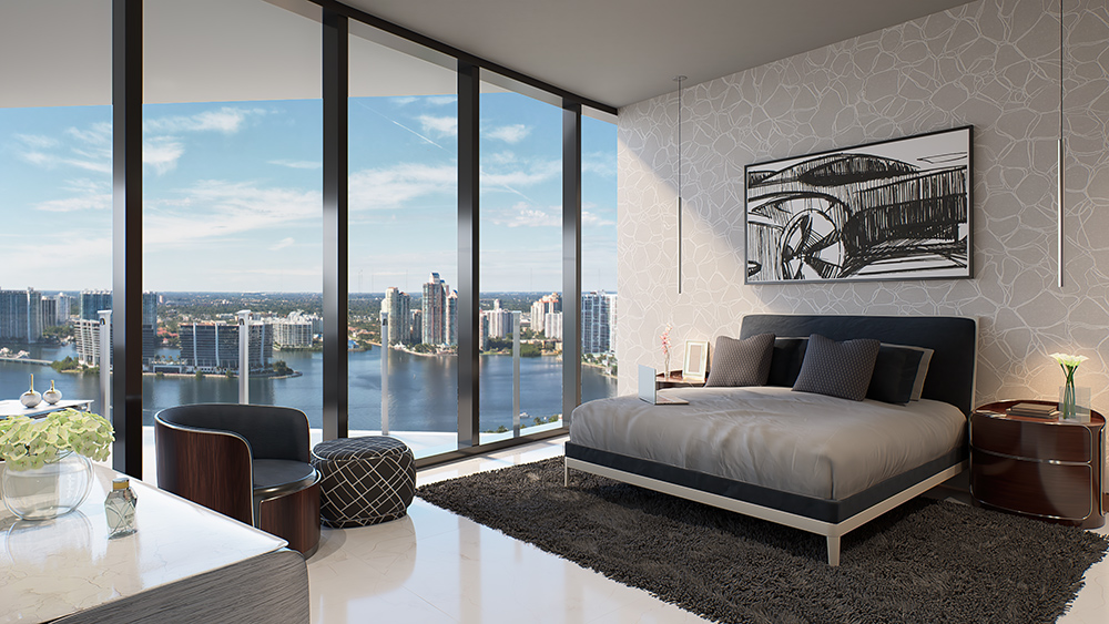 bedroom-with-water-and-city-view